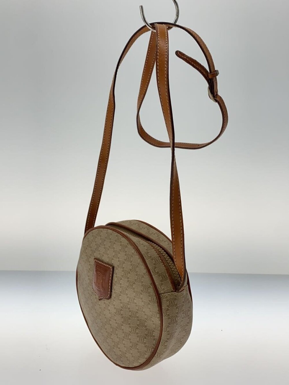 Celine Macadam All Bag Shoulder Beige over Tan